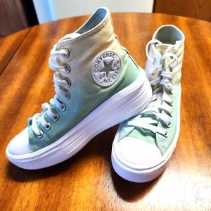 Women's Converse Tie Dye Platform Ankle Shoes Size 7.5
